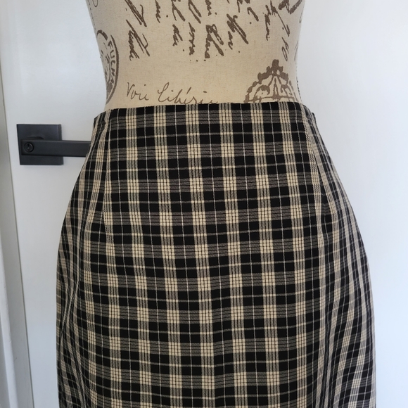 Robert Rodriguez Dark Academia Plaid Ruffle Mini Skirt Size M - Picture 5 of 10